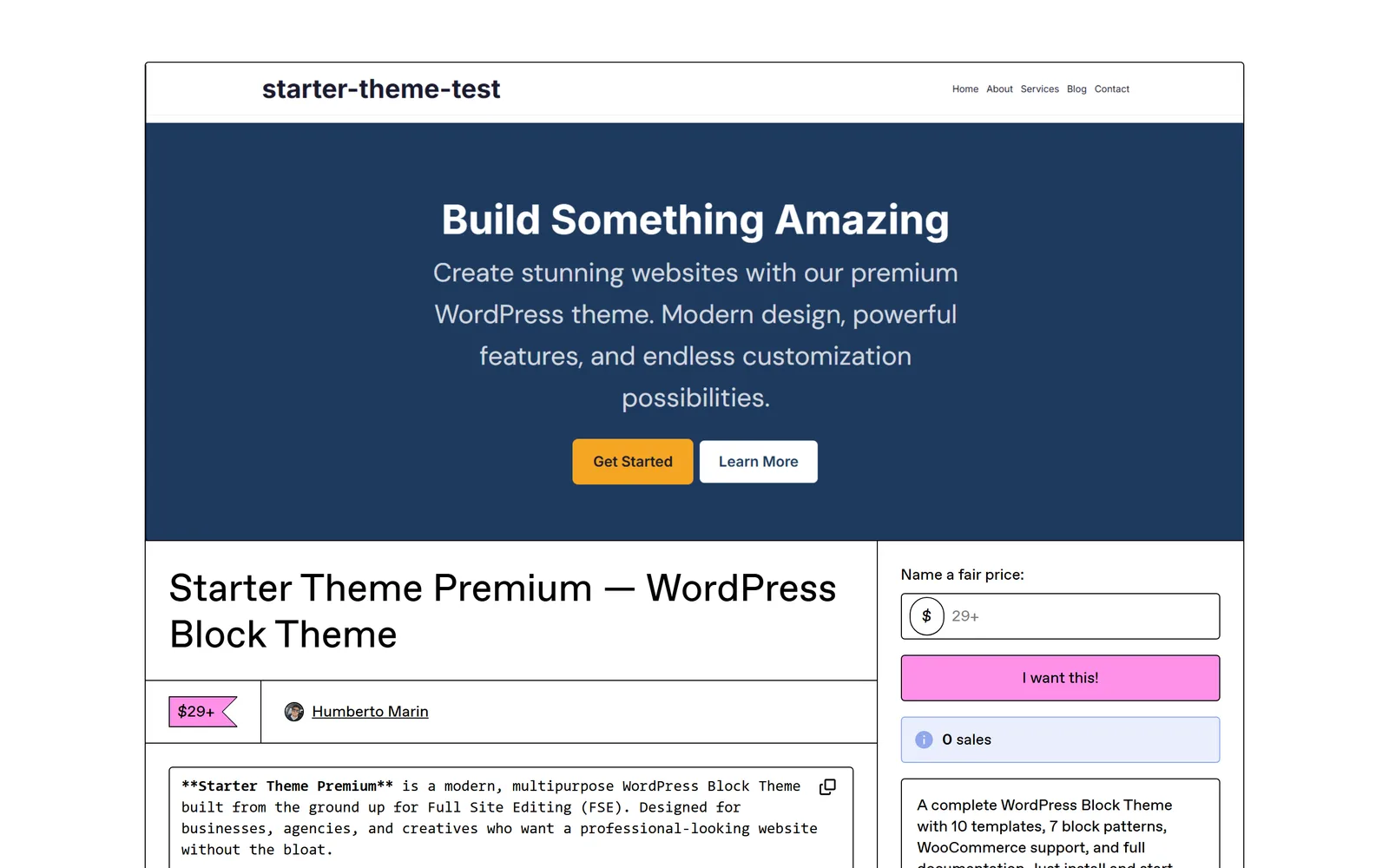 Starter Theme Premium